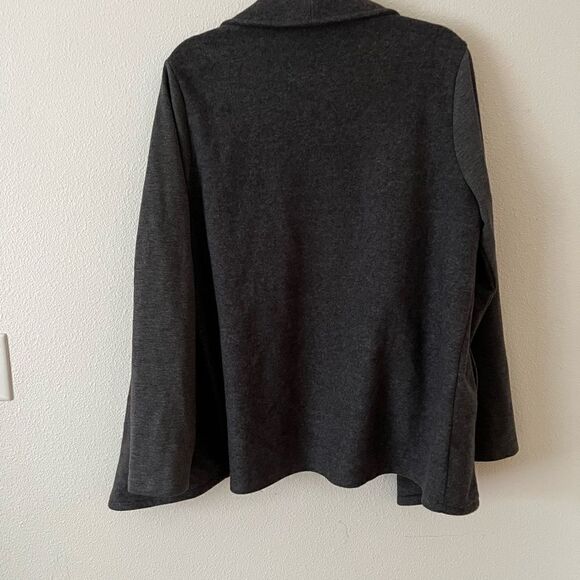 doe & rae women cropped open front cardigan L - Picture 5 of 6